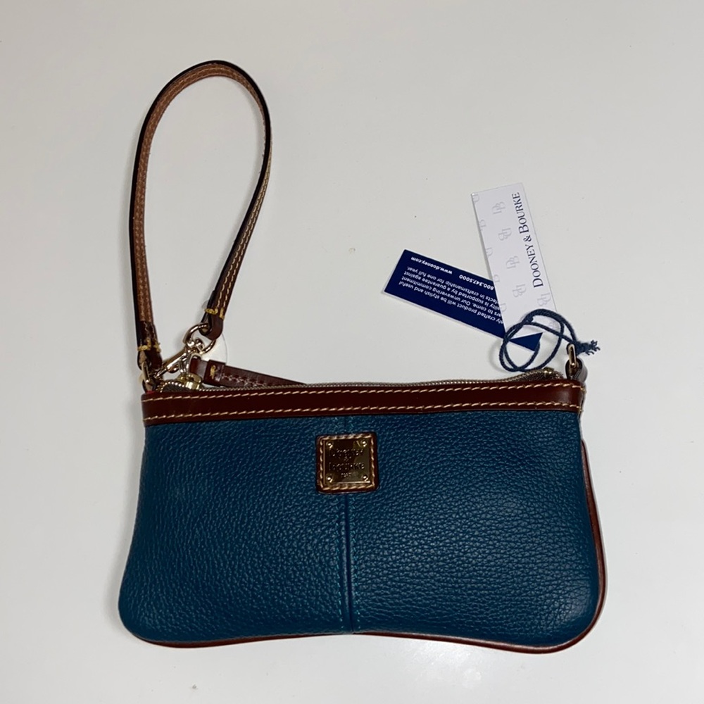 Dooney & Burke - Large Slip Wristlet - Deep Teal - NWT